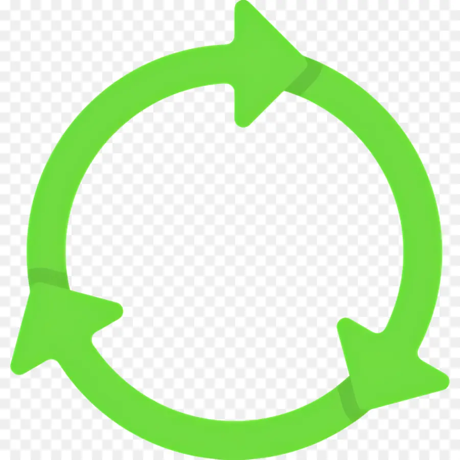 Flecha Circular，Flechas Circulares Verdes PNG