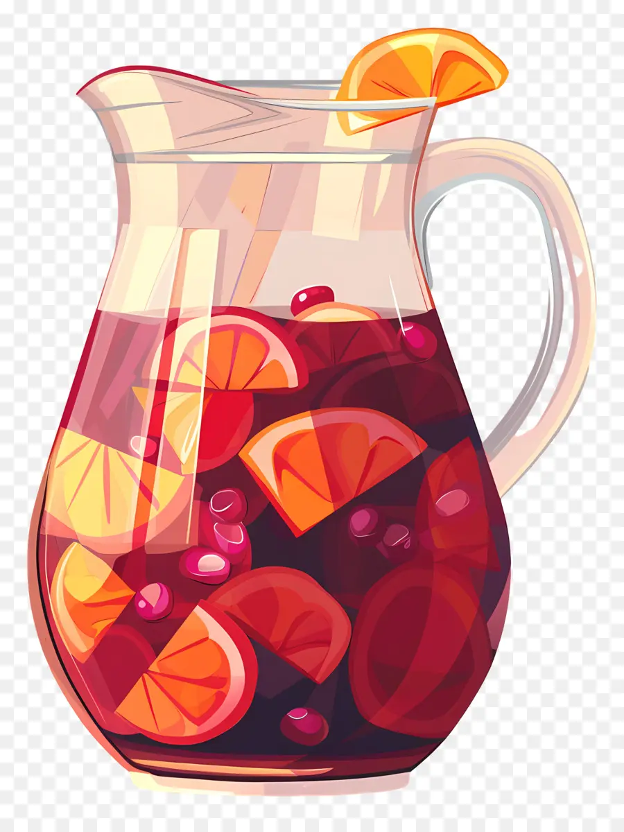 Bebida Refrescante Sangría，Ponche De Frutas PNG