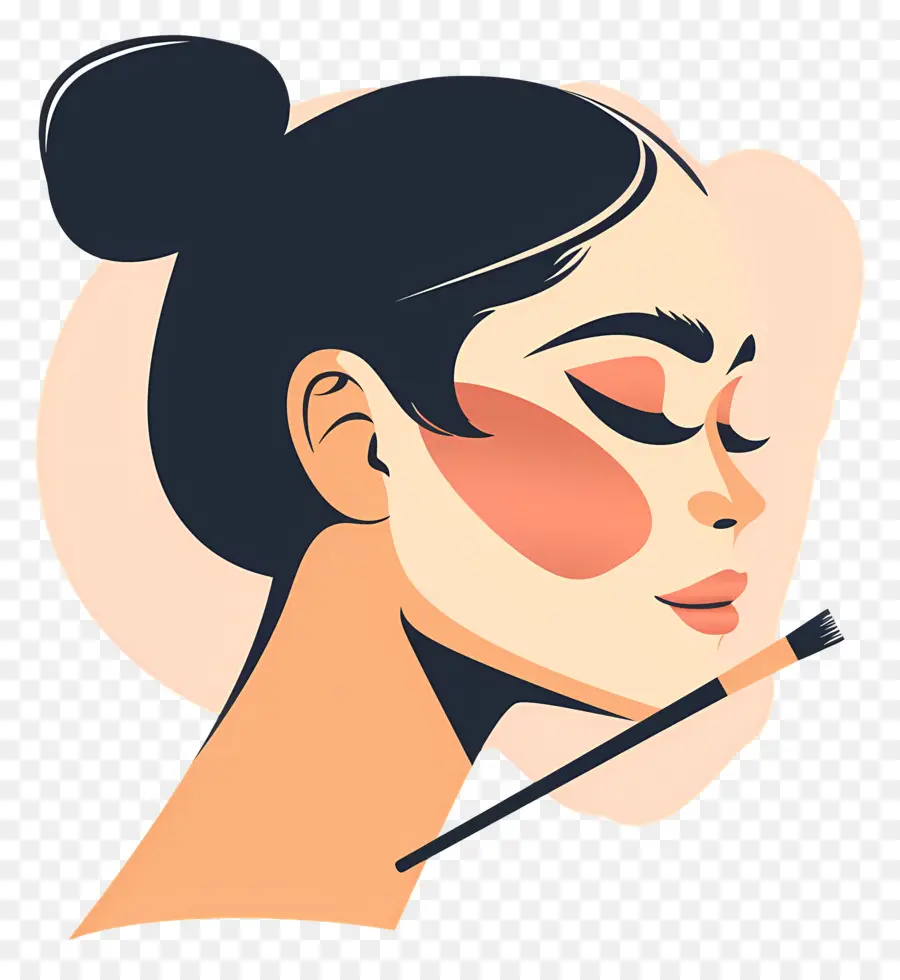 Mujer Maquillada，Mujer Con Maquillaje PNG