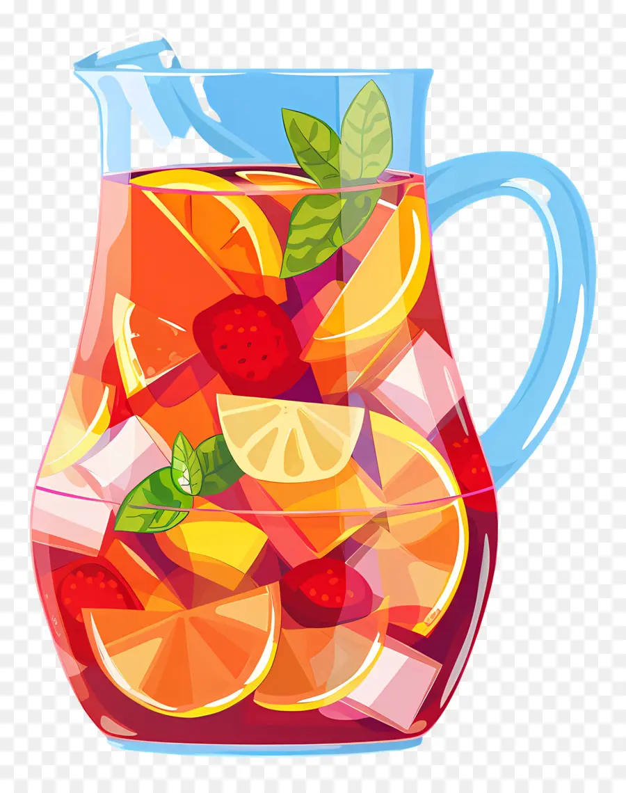 Bebida Refrescante Sangría，Ponche De Frutas PNG