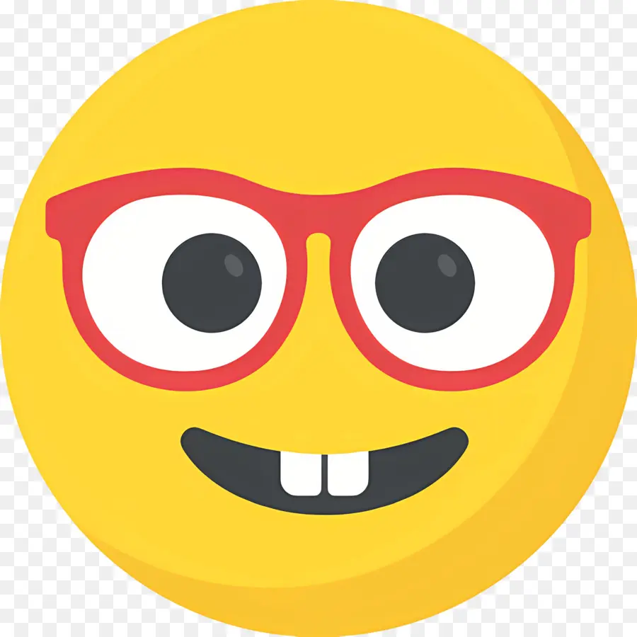 Emoji Nerd，Emoji Empollón PNG