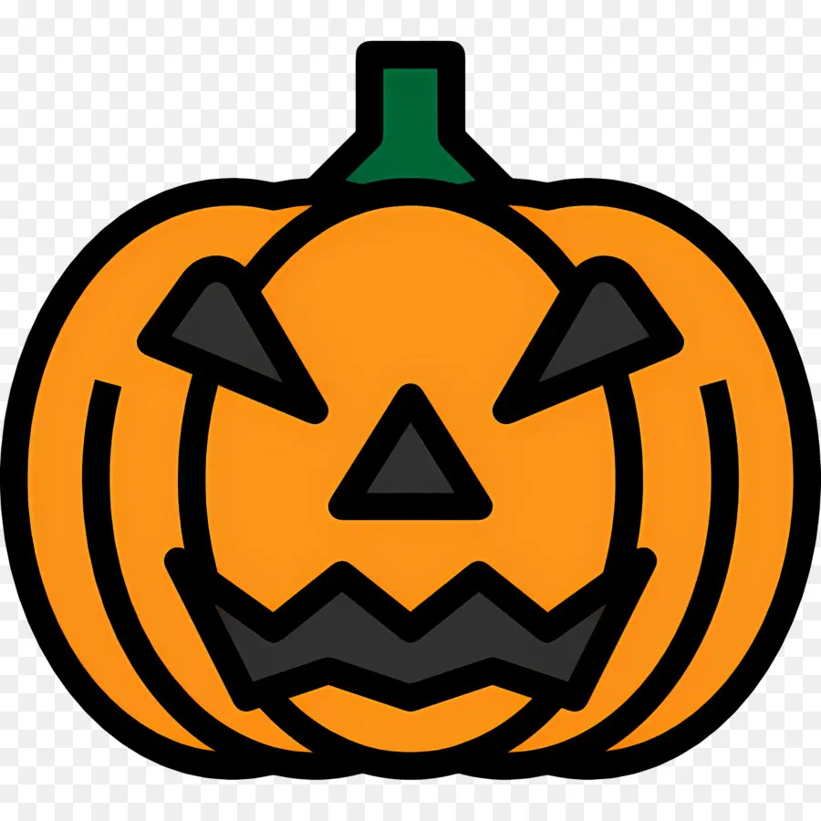 Calabaza De Halloween Aterradora，Calabaza Negra PNG