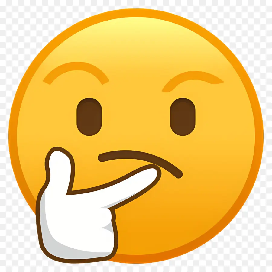 Cara De Pensamiento Emoji，Emoji Pensando PNG