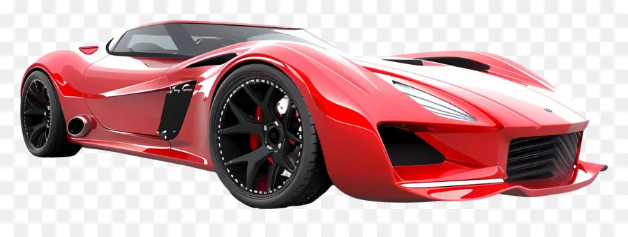 Coche 3d，Coche Deportivo Rojo PNG