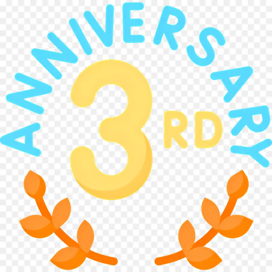 Aniversario，3er Aniversario PNG