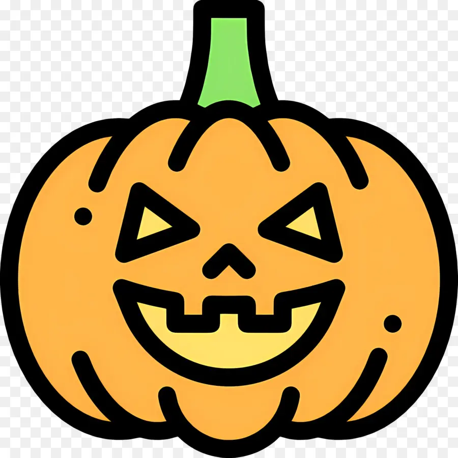 Calabaza De Halloween Aterradora，Linterna Naranja PNG