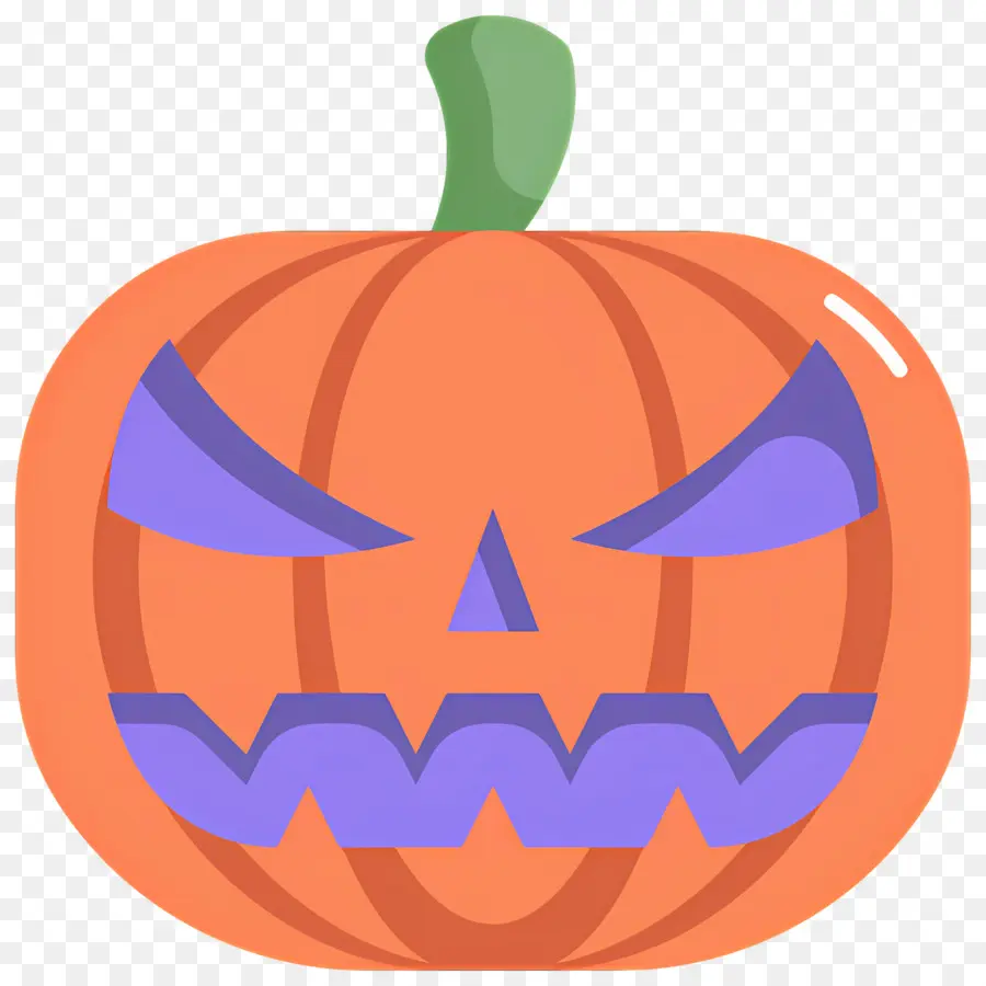 Calabaza De Halloween Aterradora，Calabaza Con Sombrero De Bruja PNG