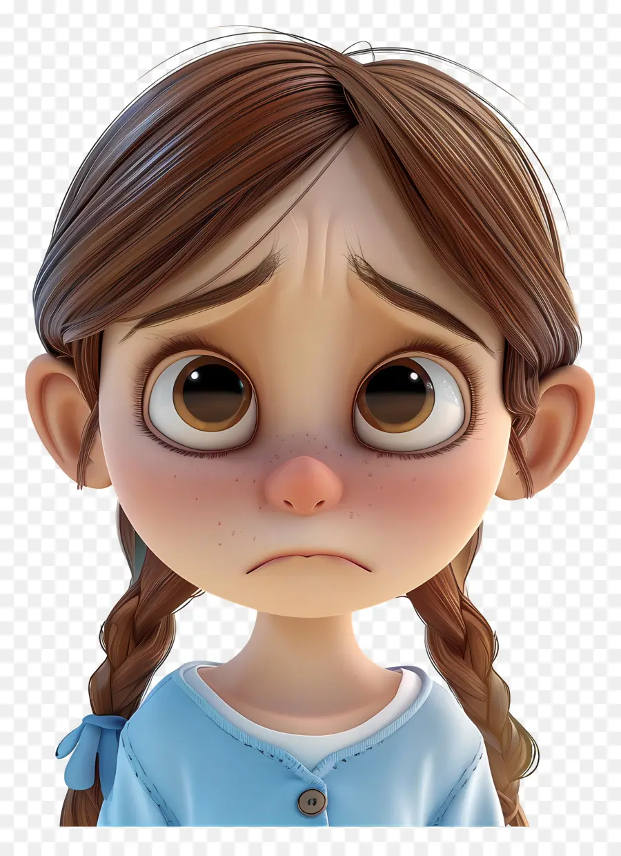 Niña Triste，Dibujos Animados PNG