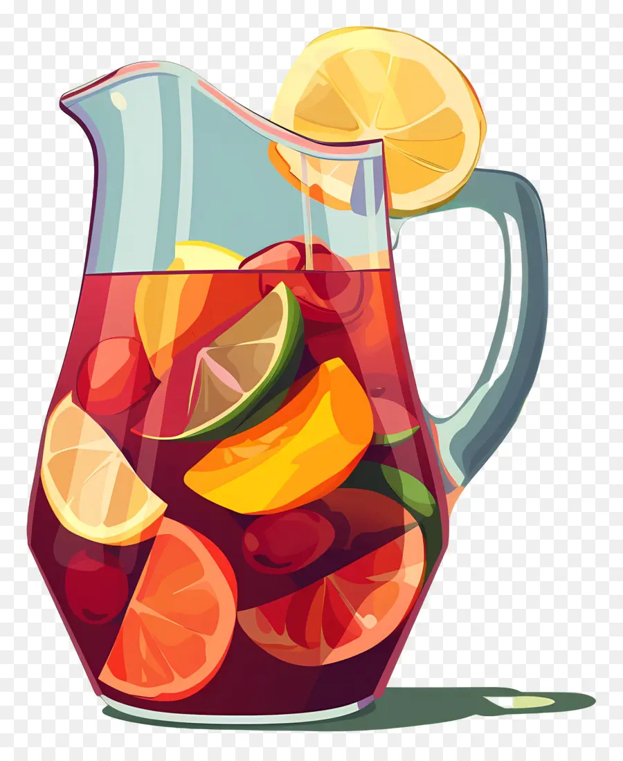 Bebida Refrescante Sangría，Ponche De Frutas PNG