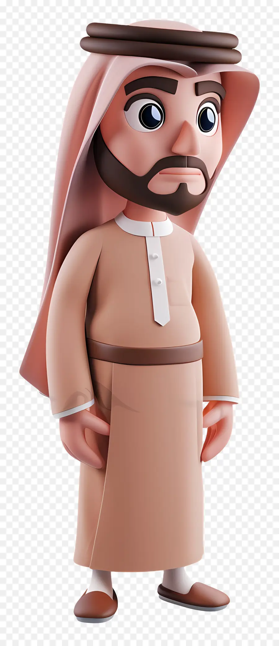 Empresario árabe Saudí，Personaje De Dibujos Animados En Traje Tradicional PNG