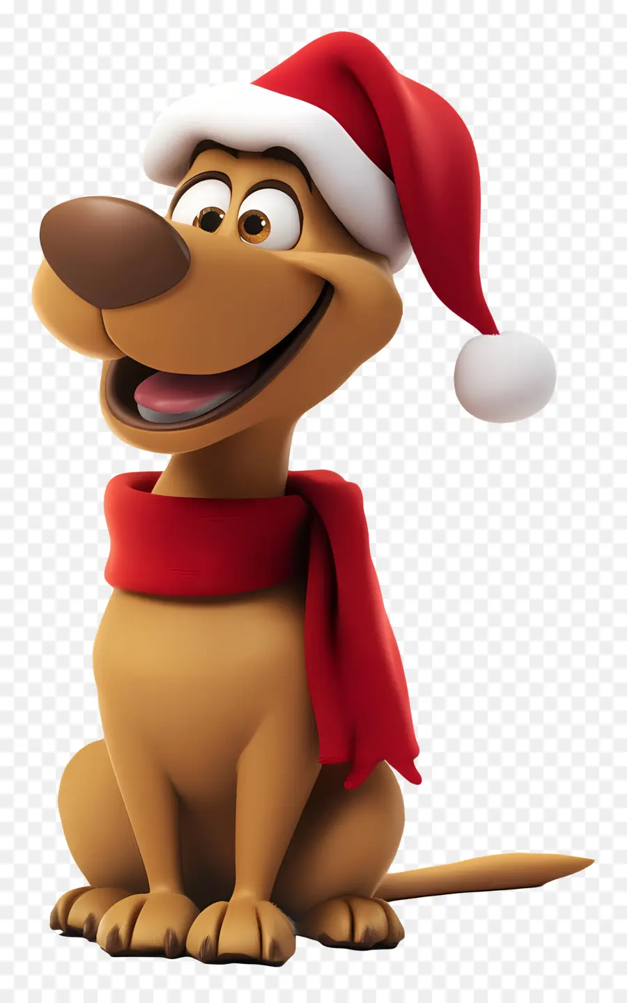 Perro De Navidad，Perro Con Gorro De Papá Noel PNG