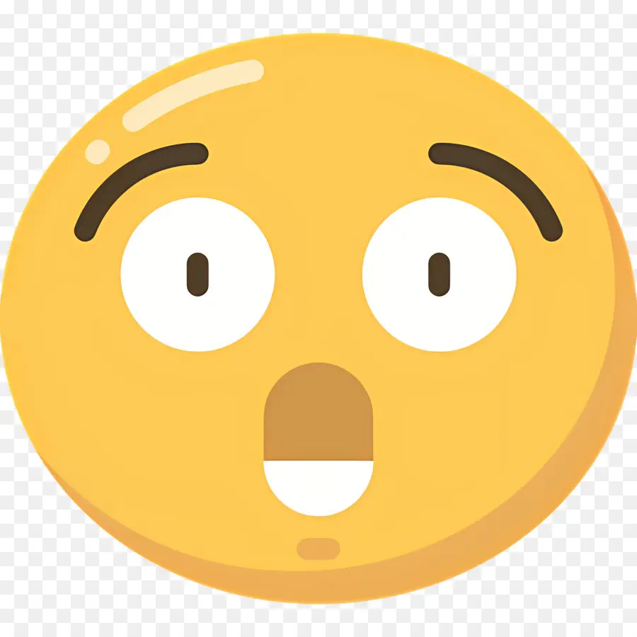 Emoji Sorprendido，Rostro PNG