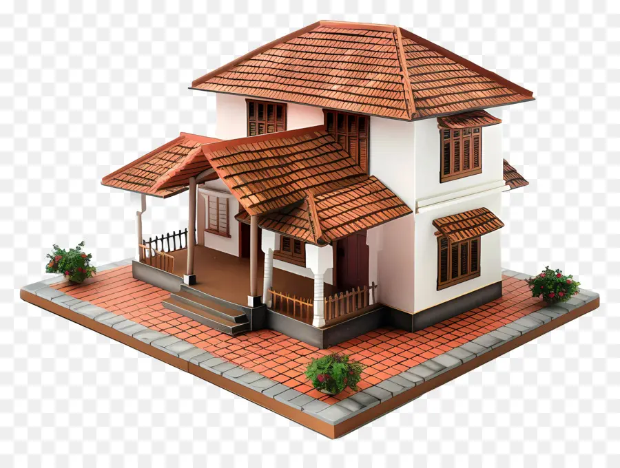 Casa 3d，Casa Tradicional PNG