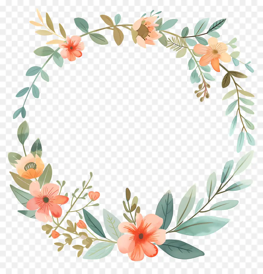 Corona De Flores，Decoración PNG