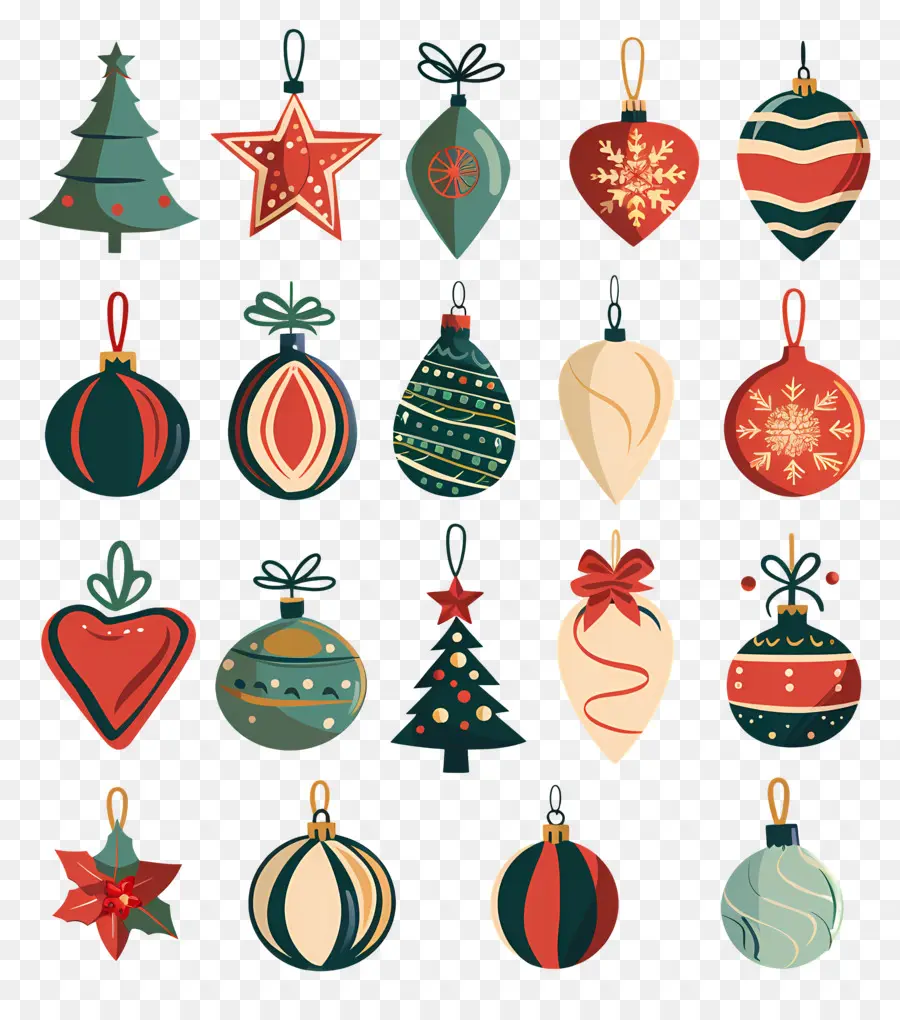 Bolas De Navidad，Adornos Navideños PNG