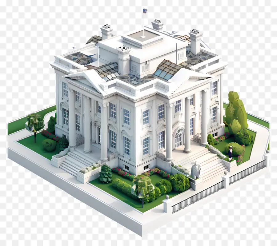 Casa 3d，Casa Blanca PNG