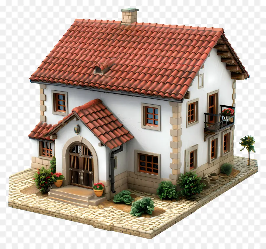 Casa 3d，Linda Casa De Garabatos PNG