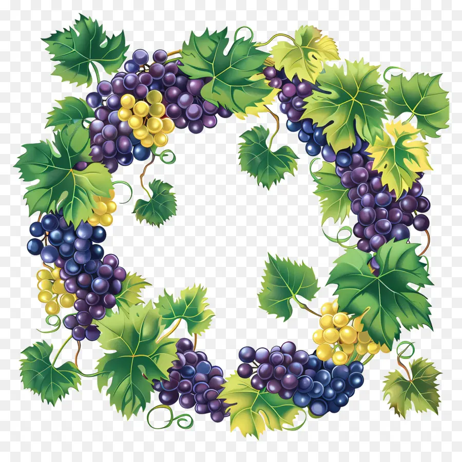 Corona De Uva，Uvas PNG