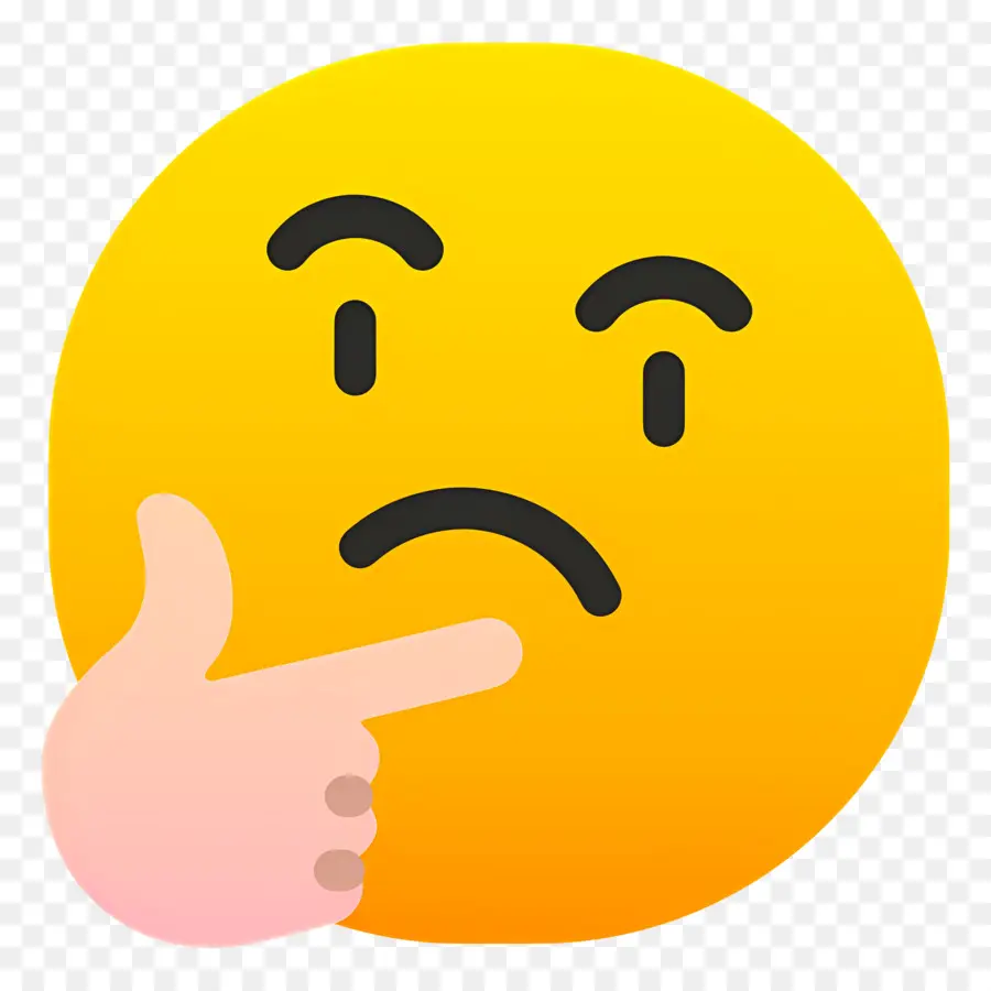 Cara De Pensamiento Emoji，Emoji Pensando PNG