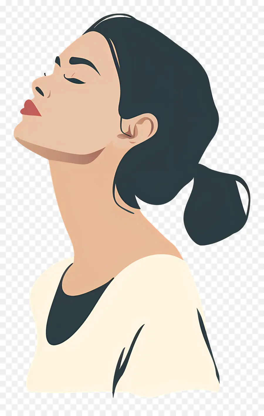 Mujer Elegante，Mujer Con Cabello Castaño PNG