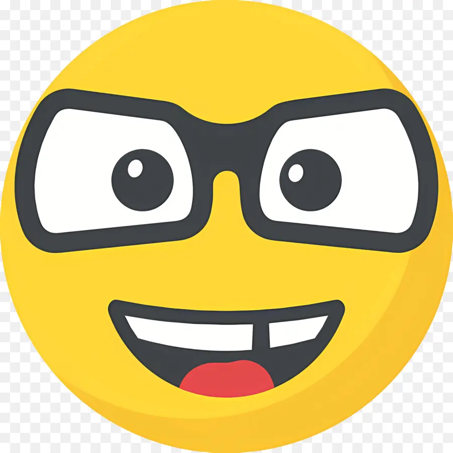 Emoji Nerd，Emoji Empollón PNG