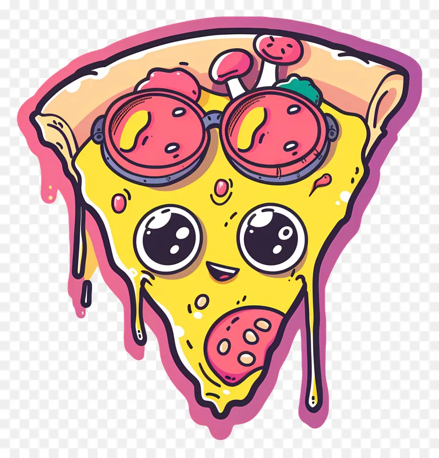 Pizza De Dibujos Animados，Rebanada De Pizza PNG