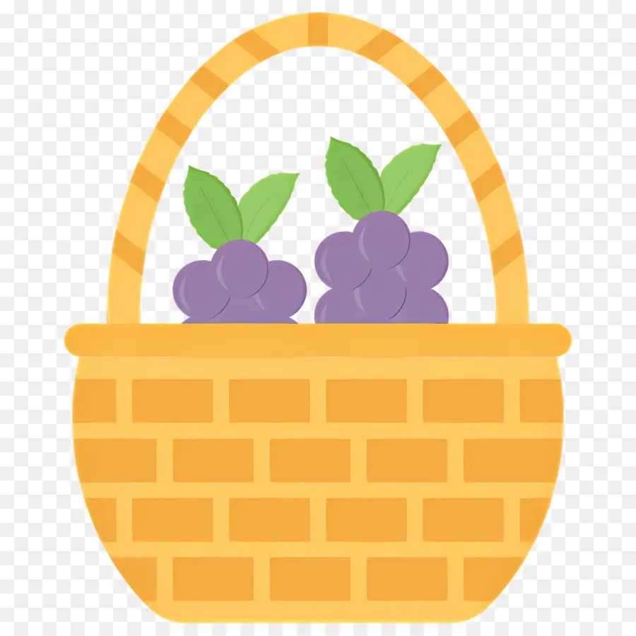 Cesta De Uvas，Cesta Con Uvas PNG