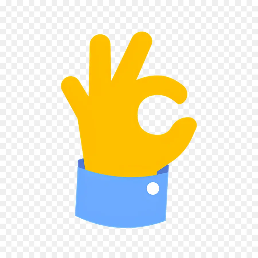 Emojis De Mano，Gesto Con La Mano Aceptar PNG