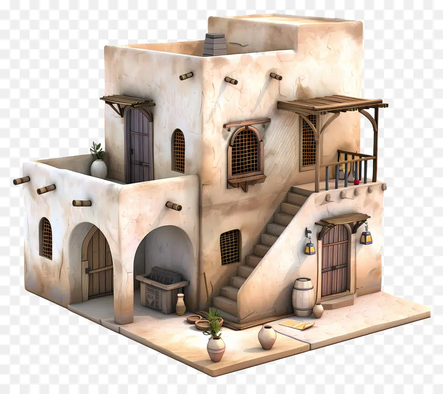 Casa 3d，Casa De Adobe PNG