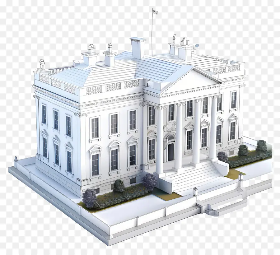 Casa 3d，Casa Blanca PNG