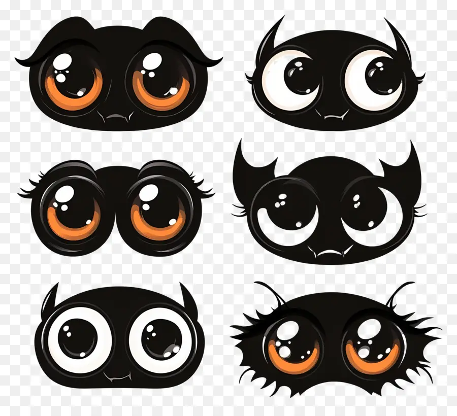 Globo Ocular De Halloween，Ojos De Dibujos Animados PNG