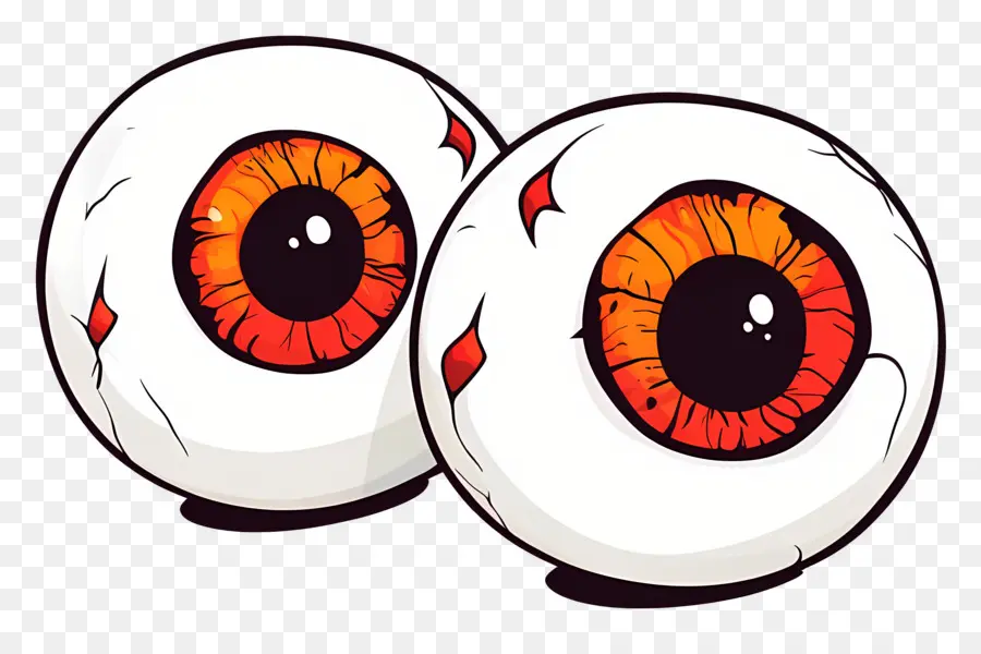 Globo Ocular De Halloween，Globos Oculares De Dibujos Animados PNG