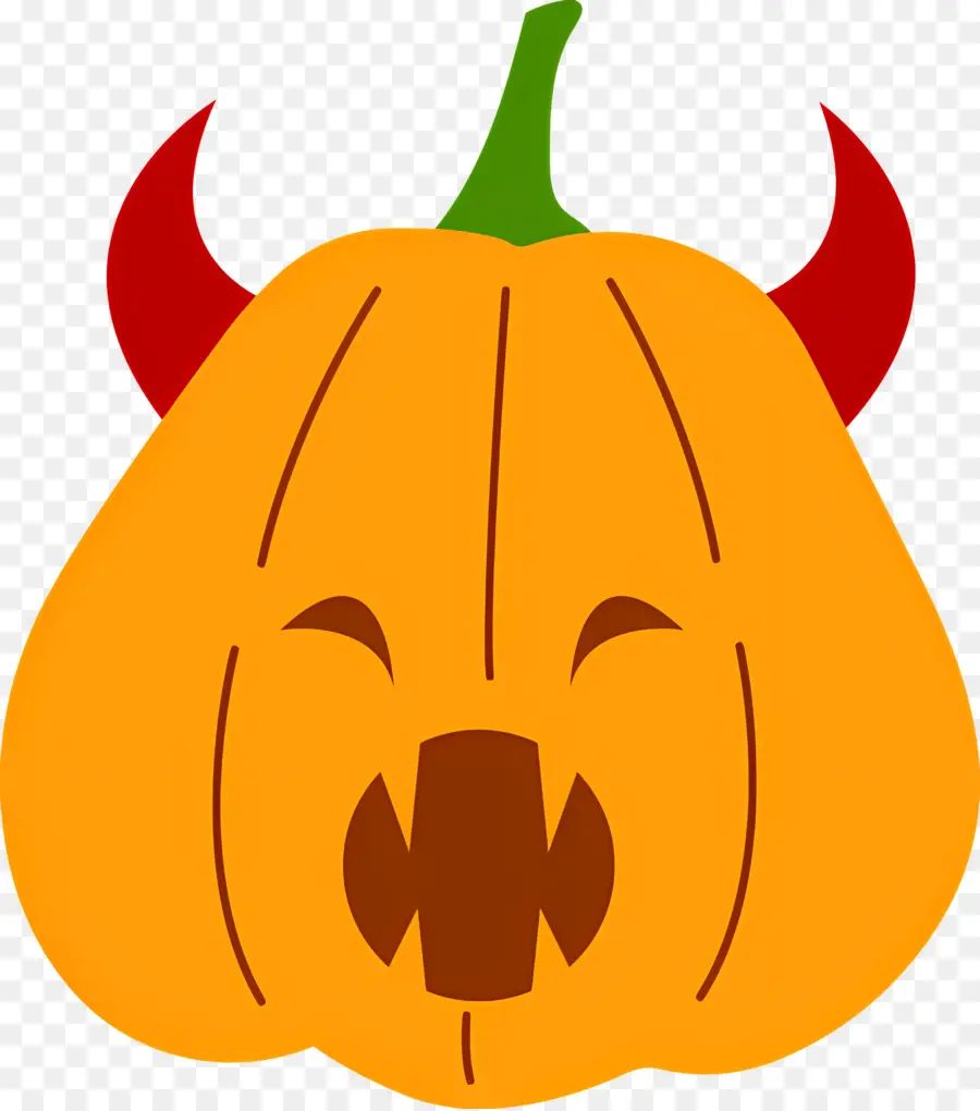 Linda Calabaza De Halloween，Calabaza Del Diablo PNG