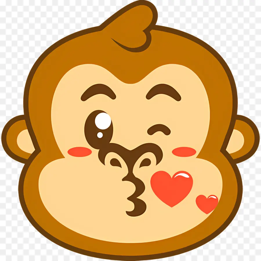 Beso Emoji，Mono PNG