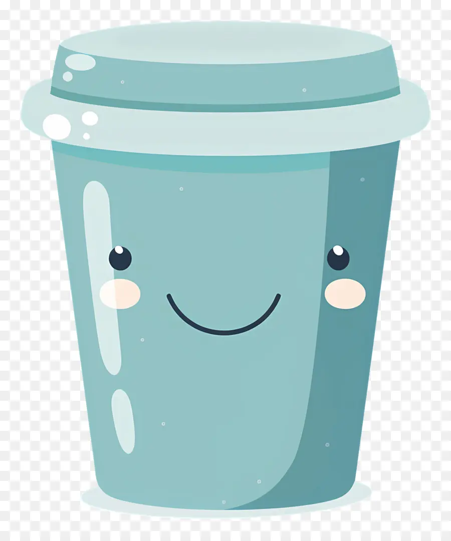 Café Kawaii，Taza Sonriente PNG