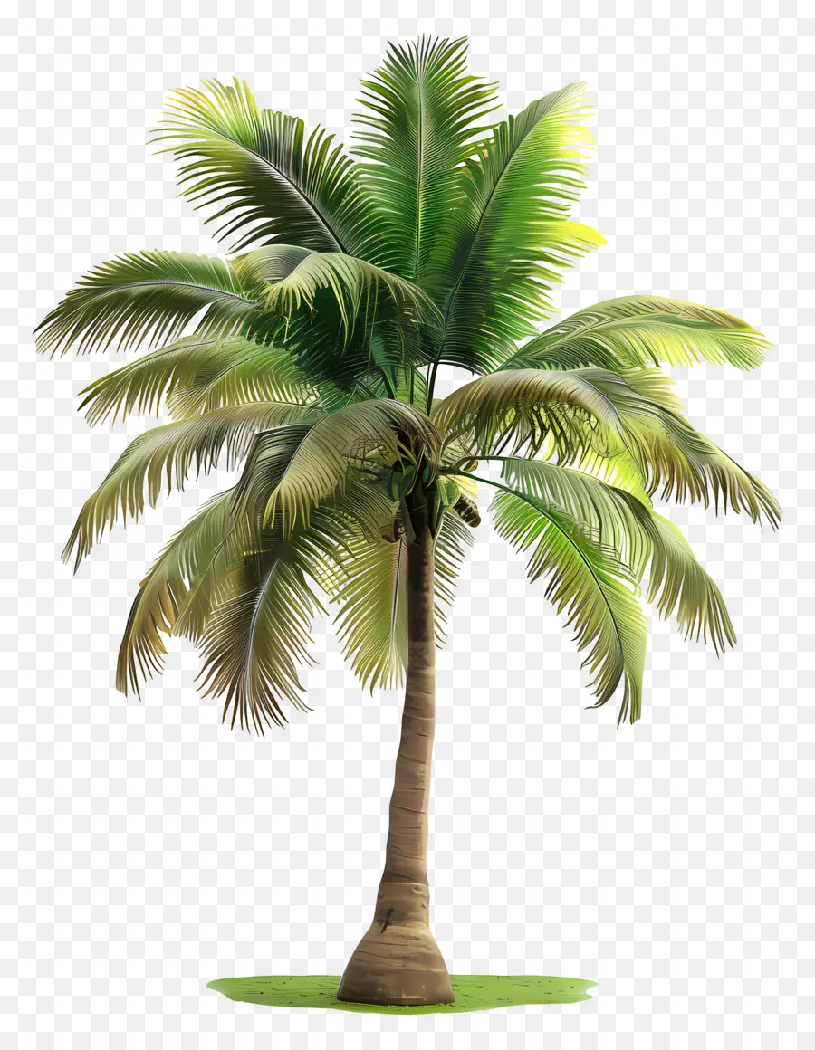 Árbol 3d，Palmera PNG