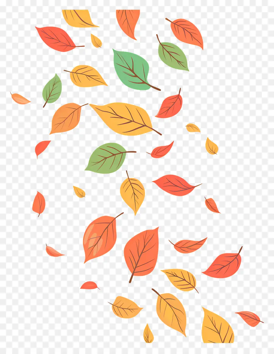 Hojas De Otoño Cayendo，Hojas PNG