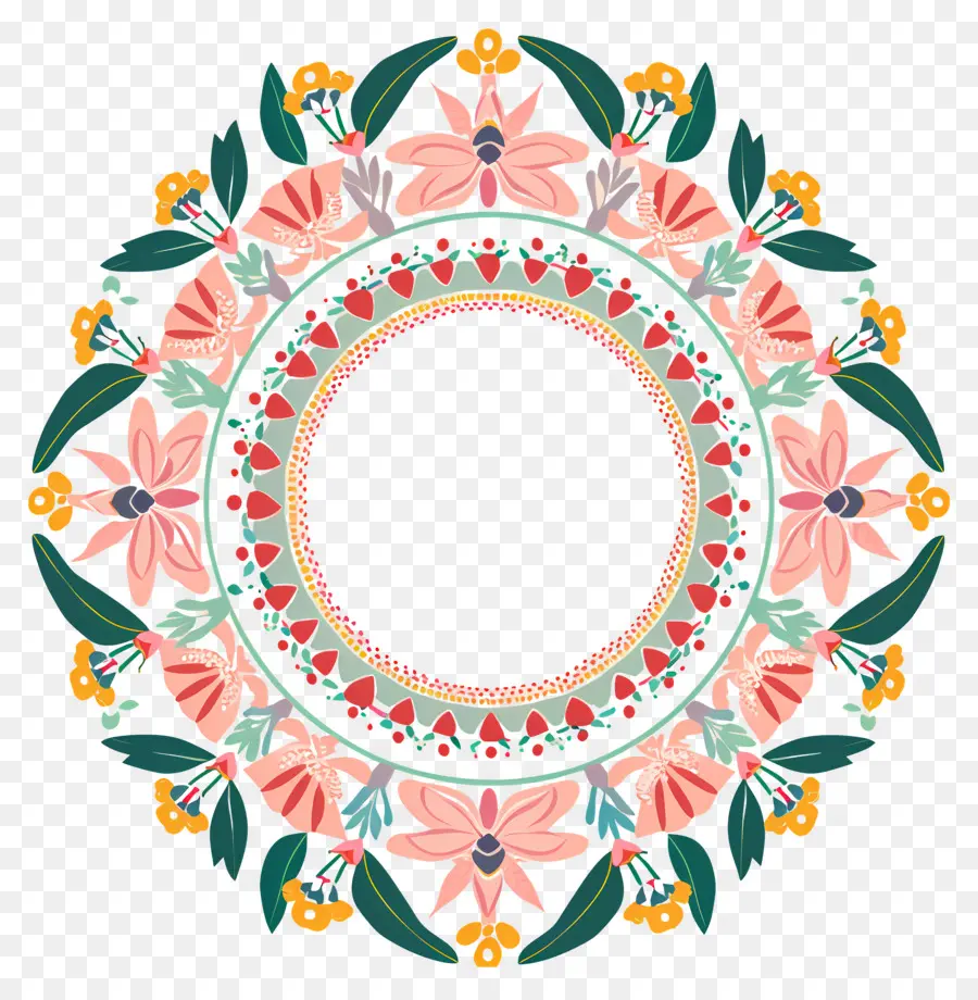 Pookalam，Corona De Flores PNG