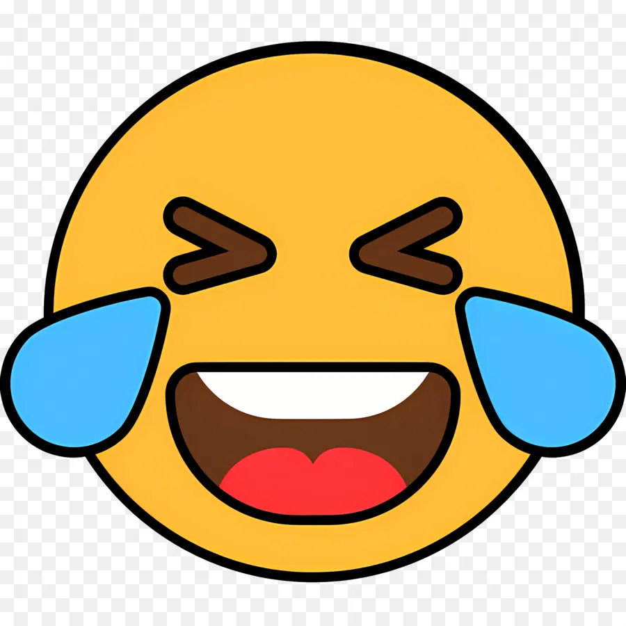 Risa Emoji，Emoji Emocionado PNG