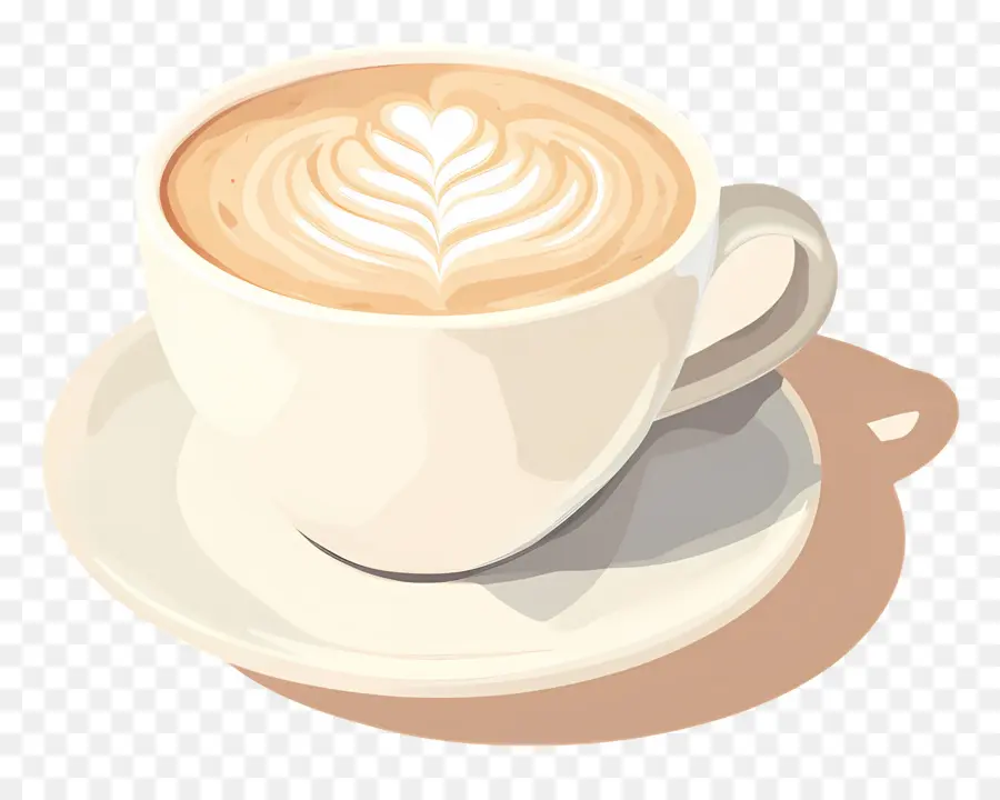 Café Capuchino，Arte Del Café Con Leche PNG