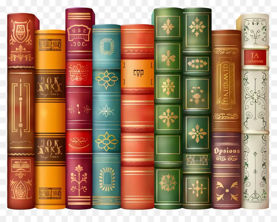 Libros De Pie，Libros Coloridos PNG