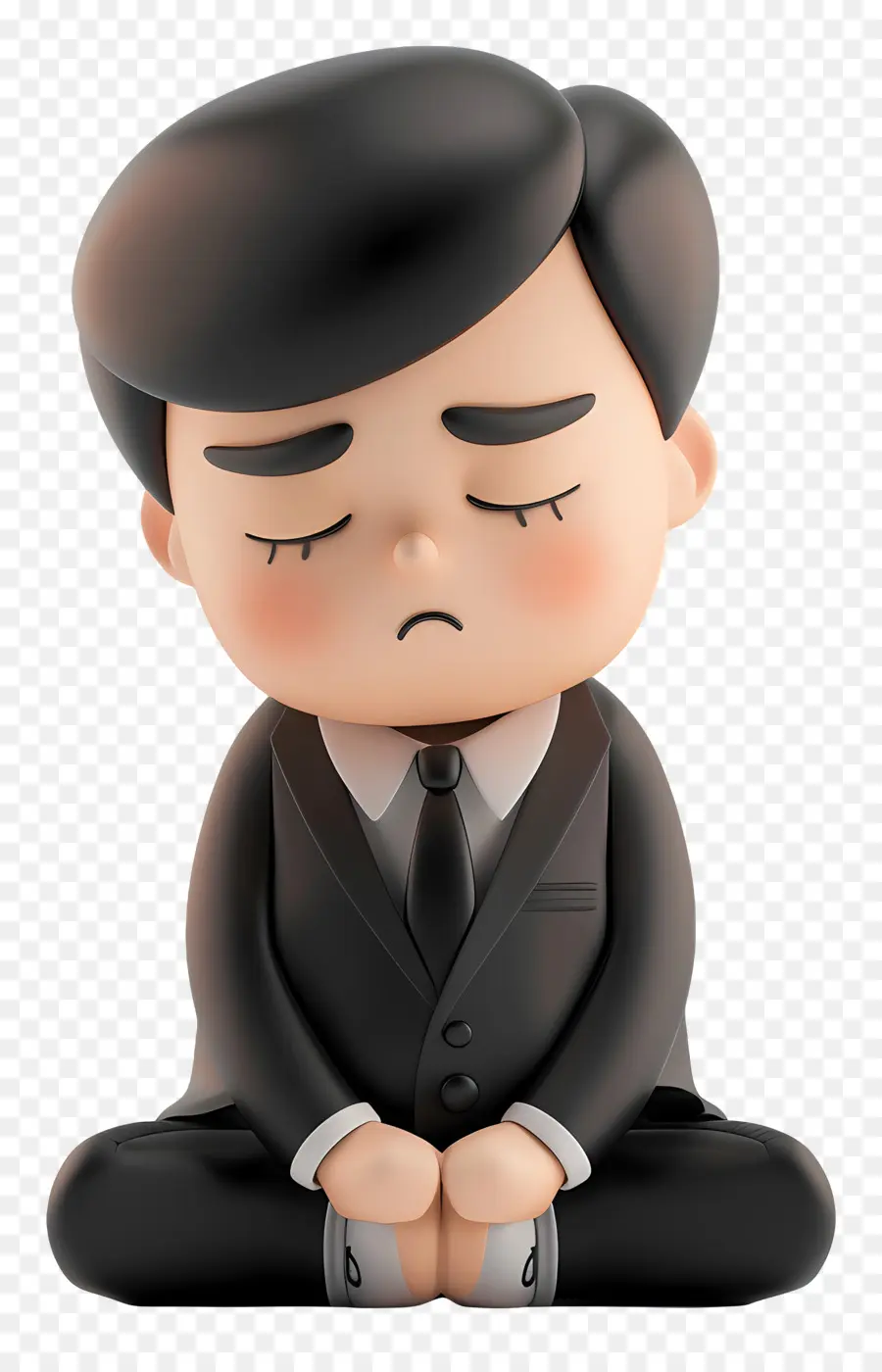 Empresario Triste，Personaje De Dibujos Animados Triste PNG