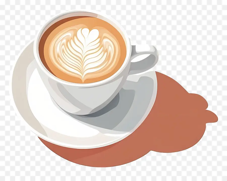 Café Capuchino，Arte Del Café Con Leche PNG