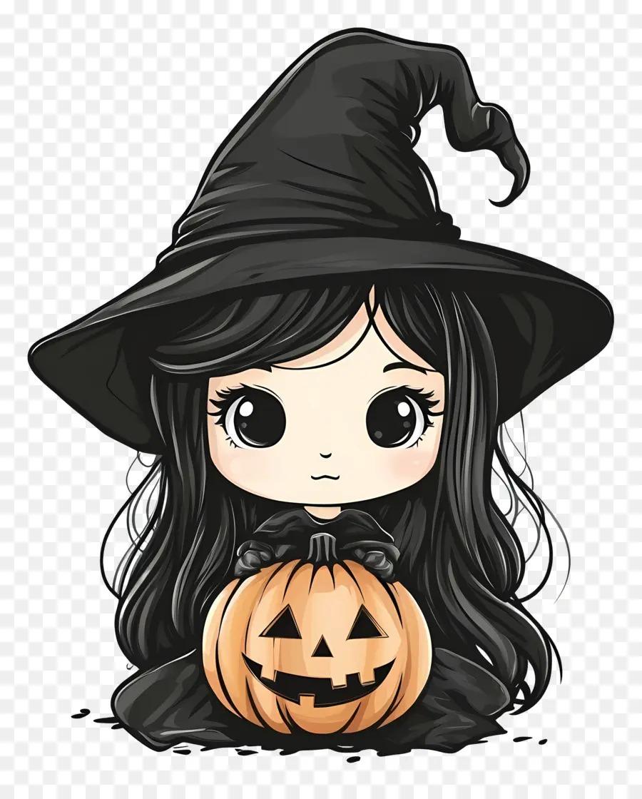 Bruja De Halloween，Linda Bruja PNG