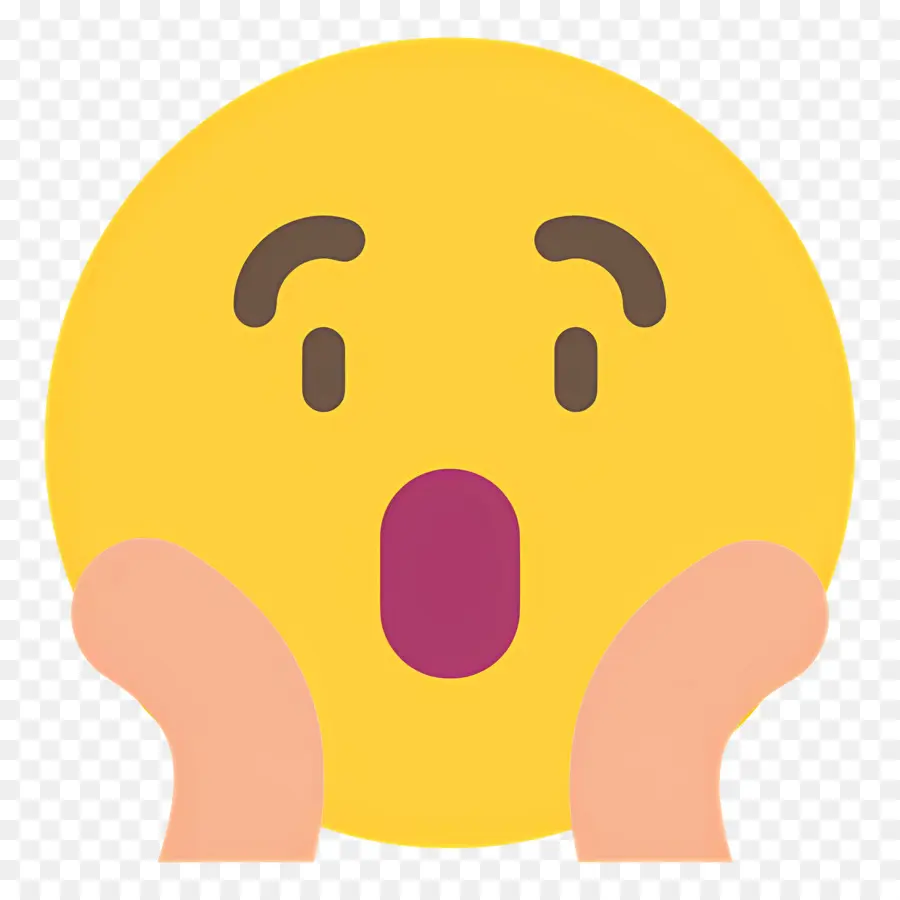 Emoji Sorprendido，Choque PNG