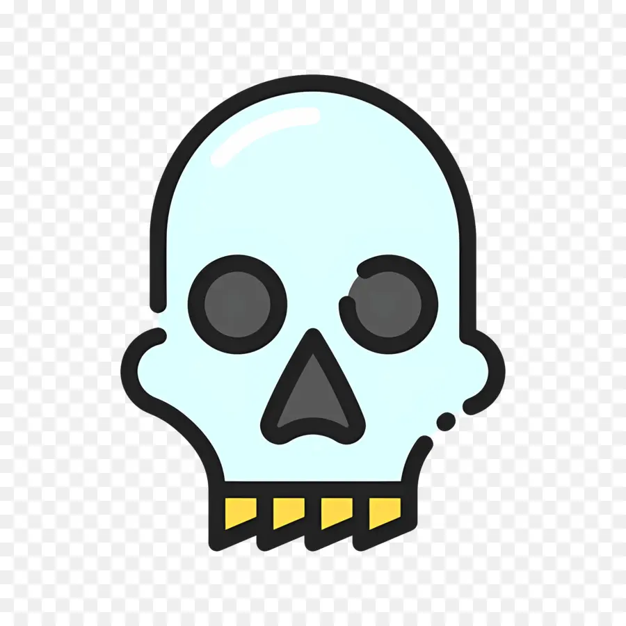 Emoji Calavera，Cráneo PNG