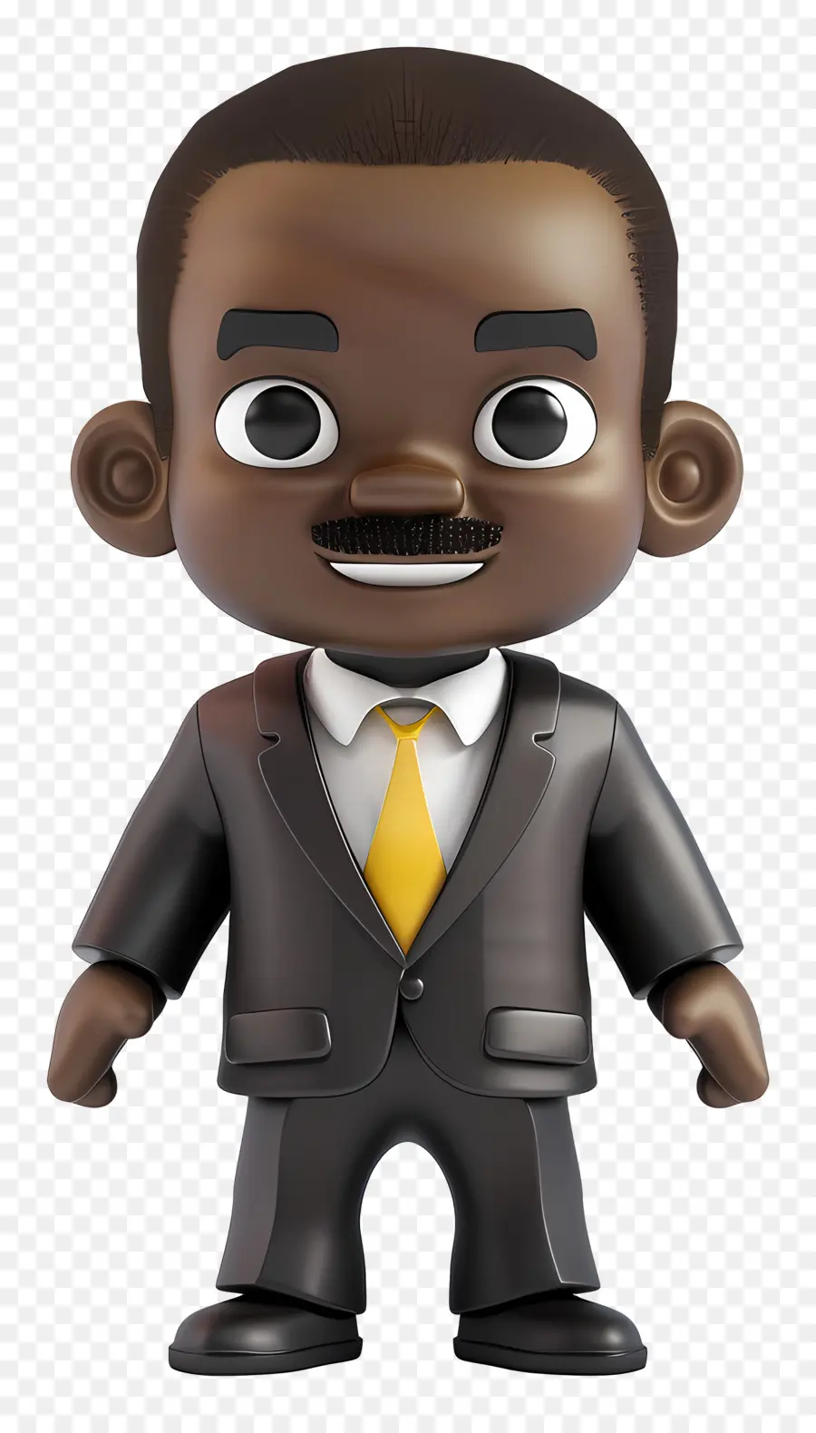 Empresario Negro，Personaje De Dibujos Animados PNG