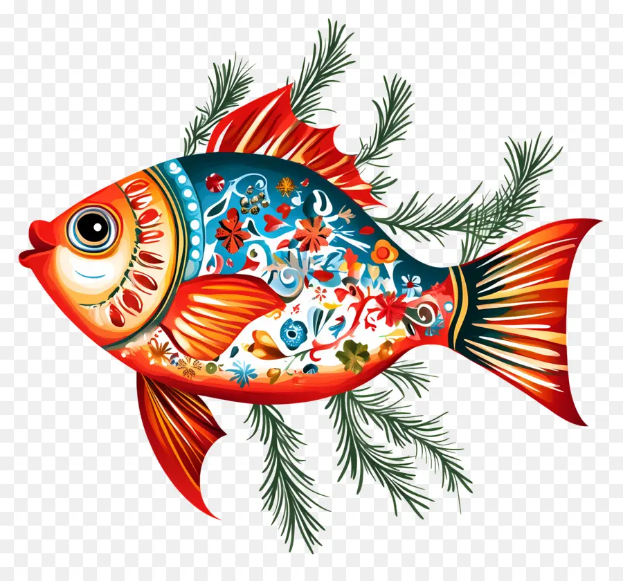 Pez Navideño，Peces De Colores PNG