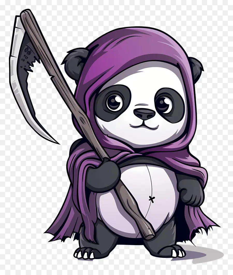 Lindo Panda，Panda Con Guadaña PNG