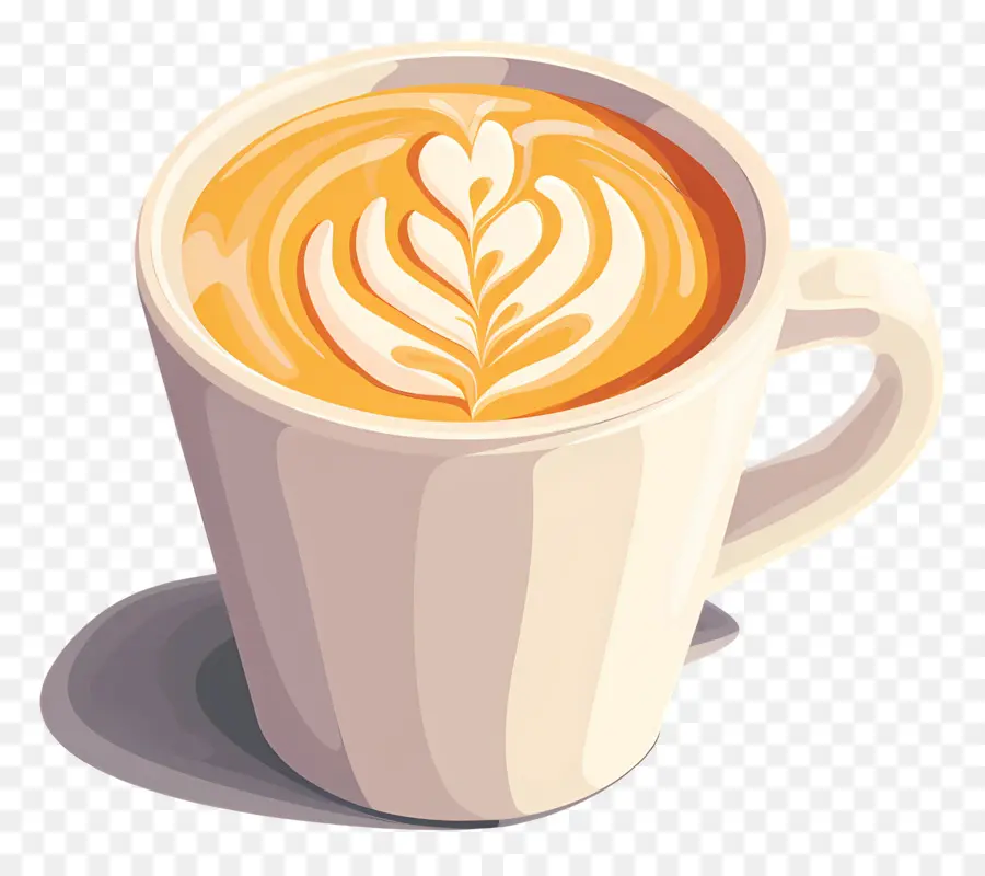 Café Capuchino，Arte Del Café Con Leche PNG